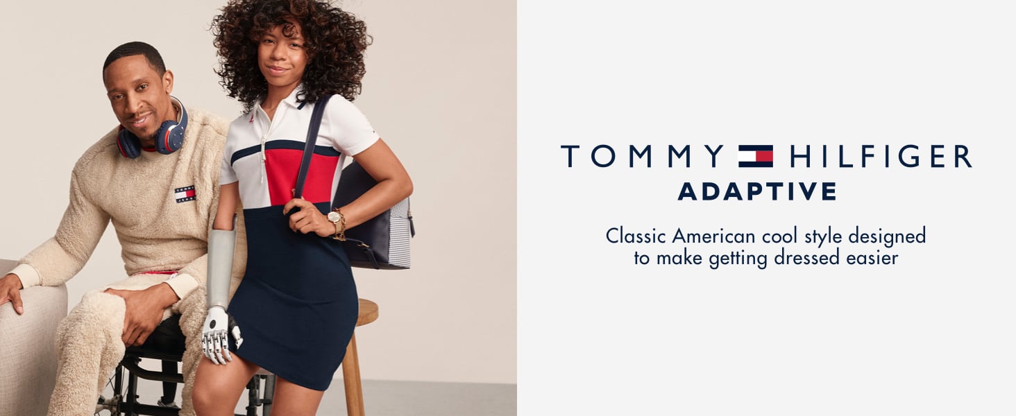 tommy hilfiger adaptive clothing advertisement with an amputee 