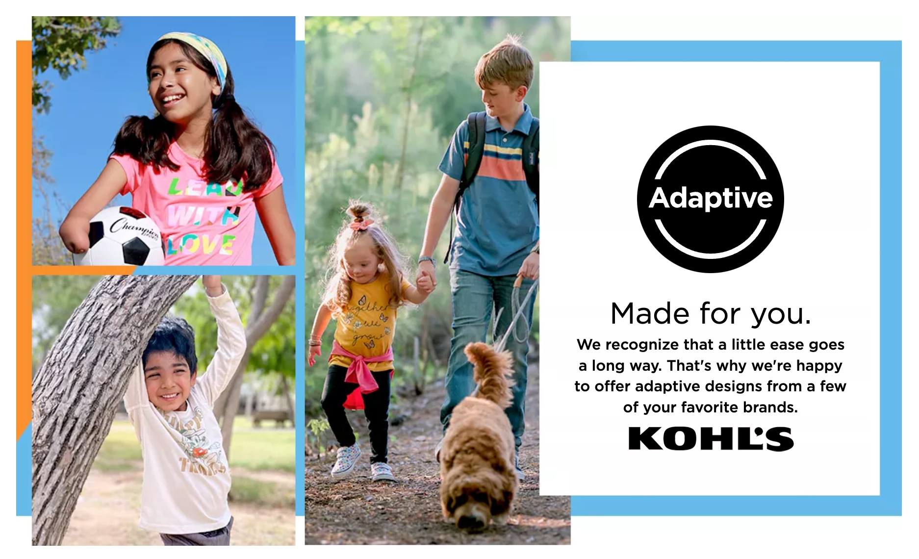 khols adaptive clothing advertisement